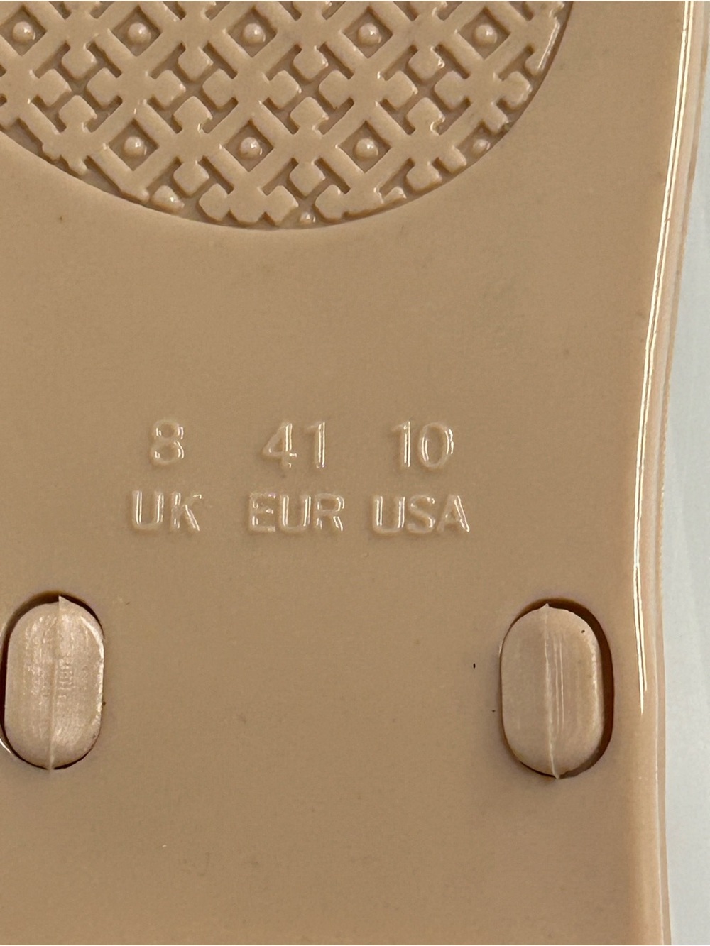 Tory Burch Mini Miller Flat Thong Jelly Sandals Blush Size 10 - Picture 6 of 6